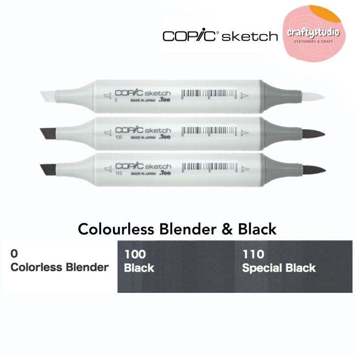 BLACK Colourless Blender Copic Sketch Marker Pen Drawing Marker Pen