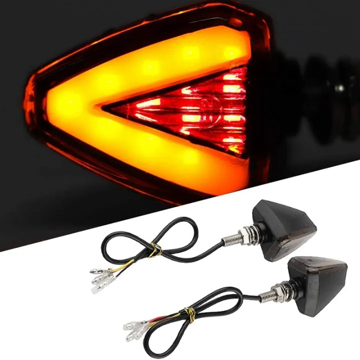 Universal Pair Motorcycle Led Turn Signal Daytime Running Light