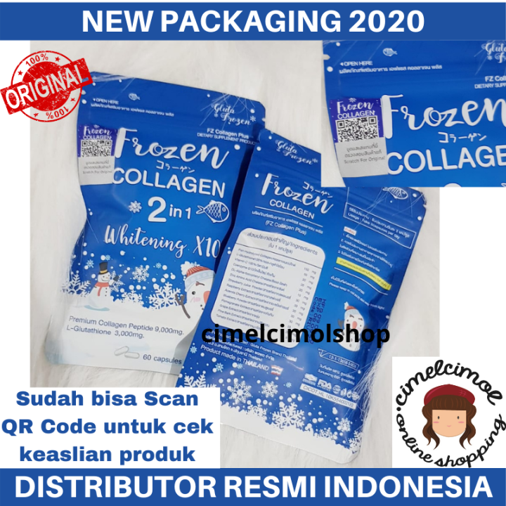 Promo Spesial New Frozen Collagen Mg In Whitening X Isi