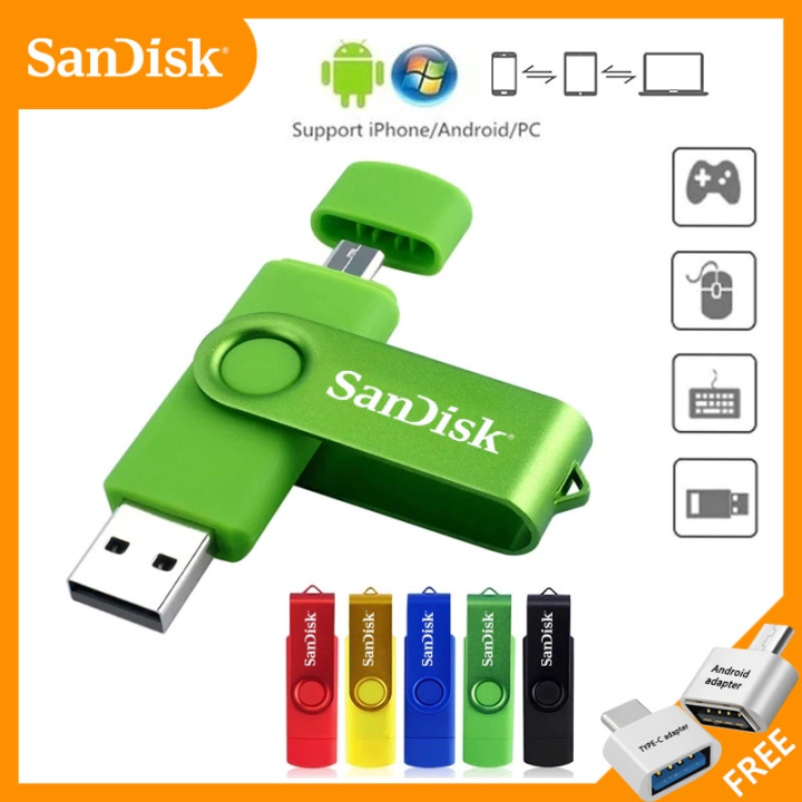 BEST08 Flash Drive 2 In 1 Micro USB Flash Drive 2 0 16GB 32GB 64GB