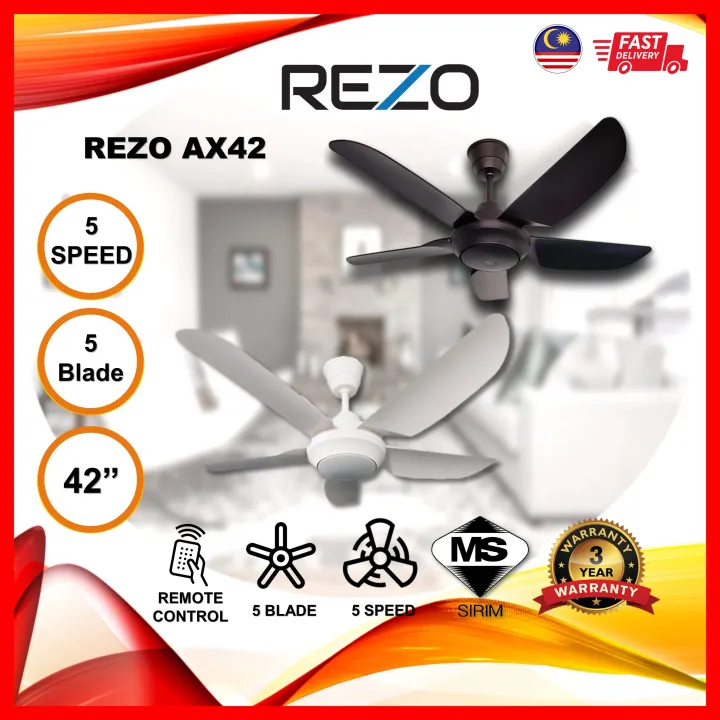 Rezo Baby Fan Ax Blade Speed Ceiling Fan Kipas Syling Lazada