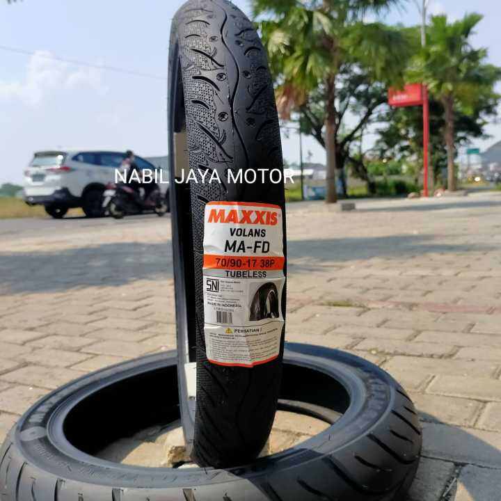 Ban Motor Bebek 70 90 Ring 17 MAXXIS Volans MA FD TUBELESS Bonus Pentil