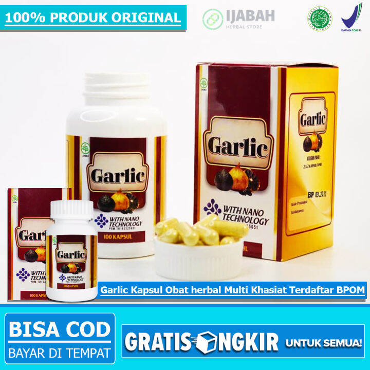 Garlic Kapsul Herbal Walatra Black Garlic Obat Herbal Bawang Hitam