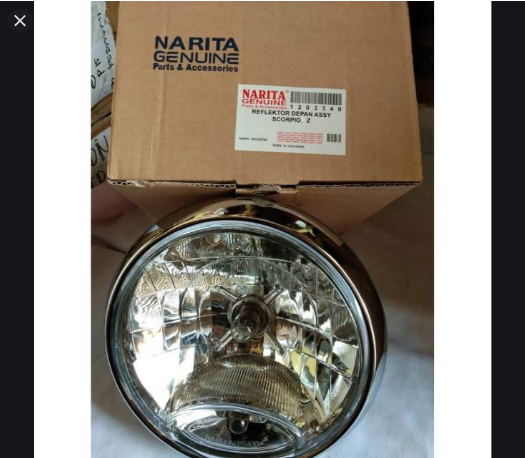 Reflektor Lampu Depan Headlamp Yamaha Scorpio Z Kualitas Original