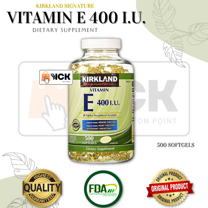 Kirkland Signature Vitamin E 400 I U Lazada PH