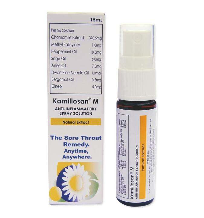 Kamillosan M Throat Spray Solution Anti Inflammatory Ml Bottle