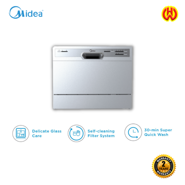 Midea Table Top Dishwasher With Place Settings Wqp Lazada