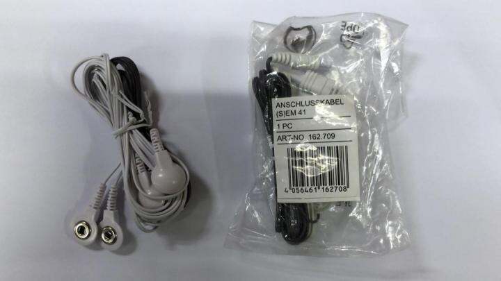 Original Beurer Digital Tens EMS 49 Cable One Pair Black And White