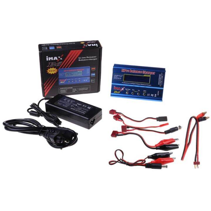 StockiMAX B6 80W เครองชารจแบตเตอร Lipo NiMh Li Ion Ni Cd RC แบบ