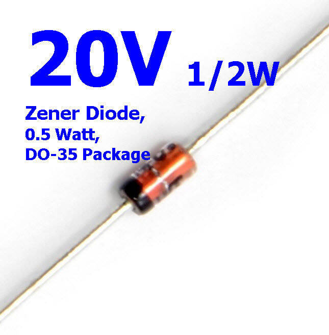 20ชน 20V 1 2W Zener Diode 0 5 Watt DO 35 Package Lazada co th