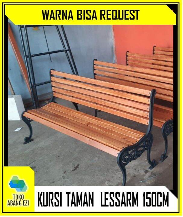 Kursi Taman Kursi Teras Besi Cor Dudukan Kayu Lessarm Cm Free