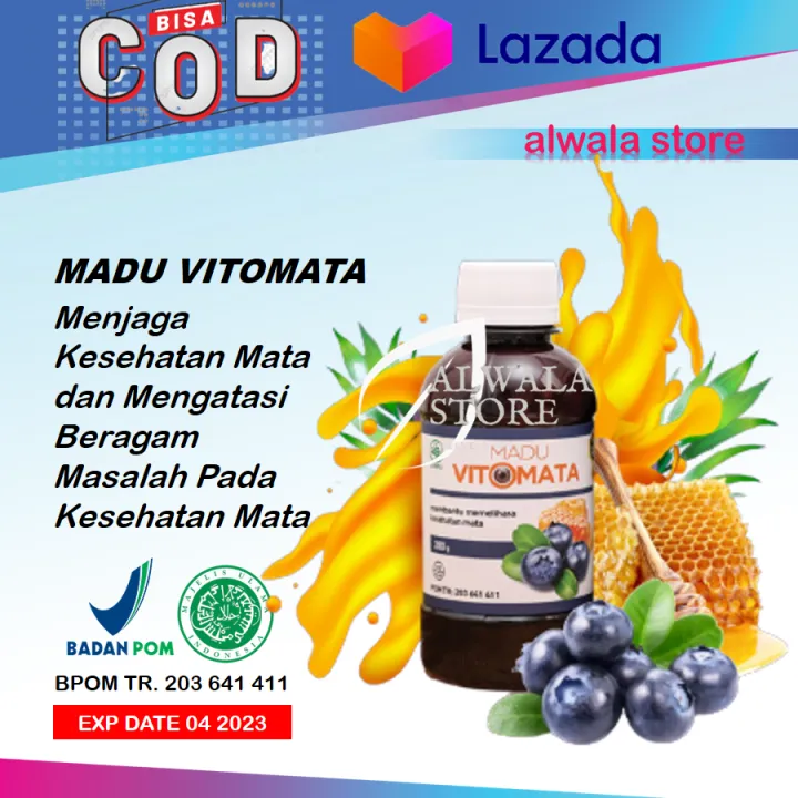 Vitamin Mata Minus Dan Silinder Madu Vitomata Original Lazada Indonesia