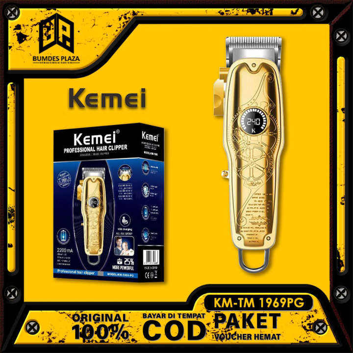 Hair Clipper Kemei KM TM 1969 PG Alat Cukur Pangkas Rambut Barbershop