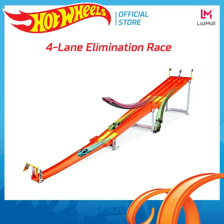 Hot Wheels ฮอทวล 4 lane Elimination Race Track Set GDY60 ชดรางแขง