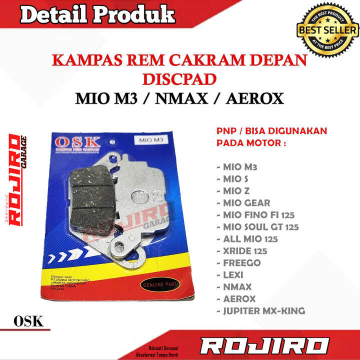 Kampas Rem Cakram Depan Mio M S Z Gear Aerox Nmax Mx King Lexy