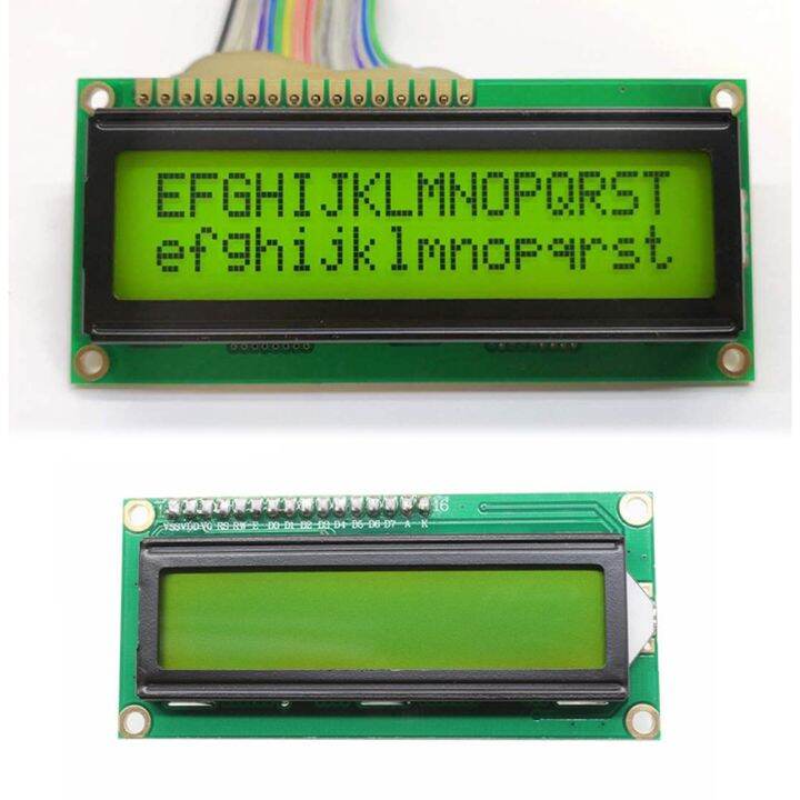 Lcd1602a 5v 1602 Module Green Screen 16x2 Character Lcd Display Module