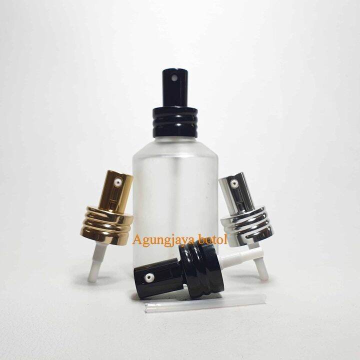 Botol Kaca Gd Ml T Clear Frosted Tutup Pump Treatment Botol