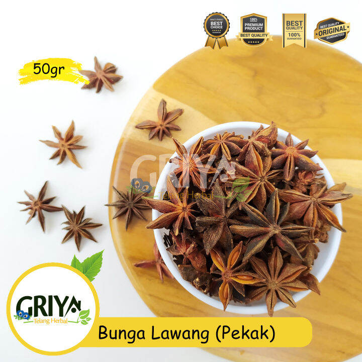 Bunga Lawang Pekak Star Anise Premium Gr Lebih Harum Lebih Tahan