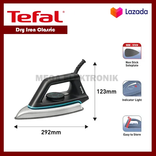 Tefal Dry Iron Classic Setrika Lazada Indonesia