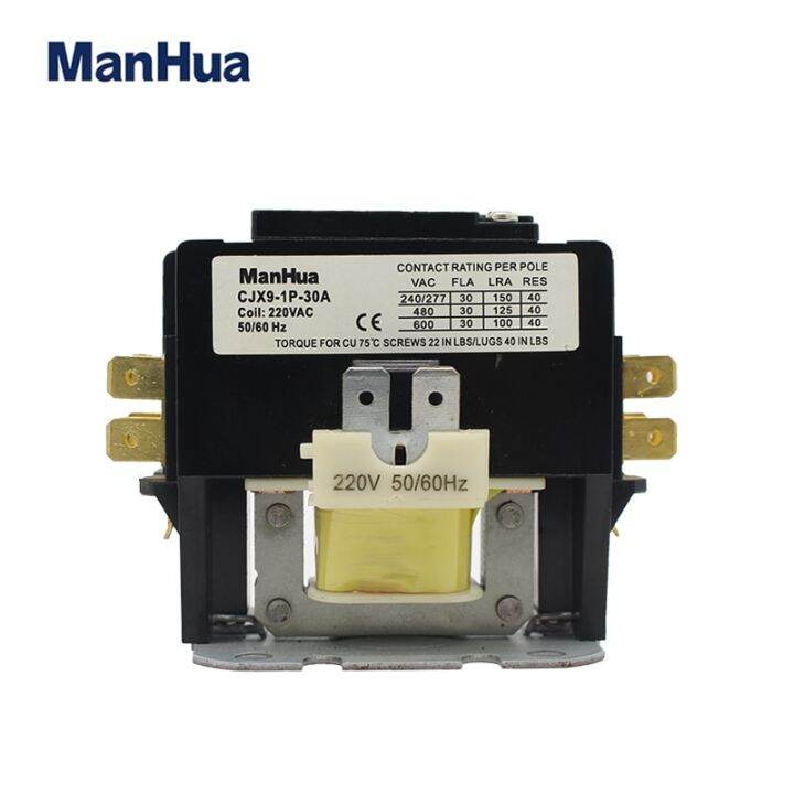 Manhua High Quality Single Phase 220v Cjx9 Contactor For Air Condition