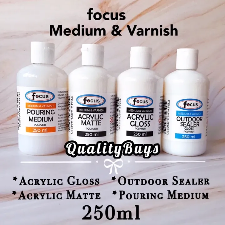 Qualitybuys Focus Ml Acrylic Gloss Acrylic Matte Outdoor Sealer