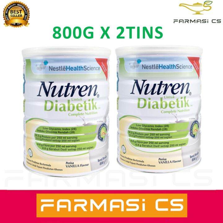 Nestle Nutren Diabetik Complete Nutrition 800gm X 2 Tins TWIN PACK Exp