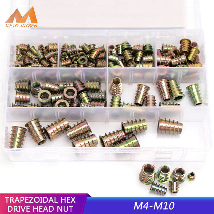 Ready Stock Pcs Box Zinc Alloy Hex Drive Head Nut Set M M M M