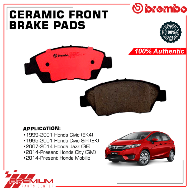 Brembo P28023N Front Ceramic Brake Pads For 2007 Present Honda Jazz GE