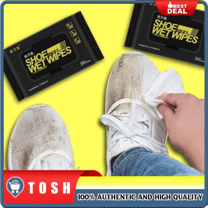 Tosh Shoe Wipes White Sneaker Cleaner Disposable Portable Quick