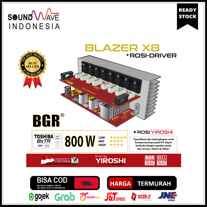 Kit Blazer X Yiroshi W Power Amplifier Bell Lazada Indonesia