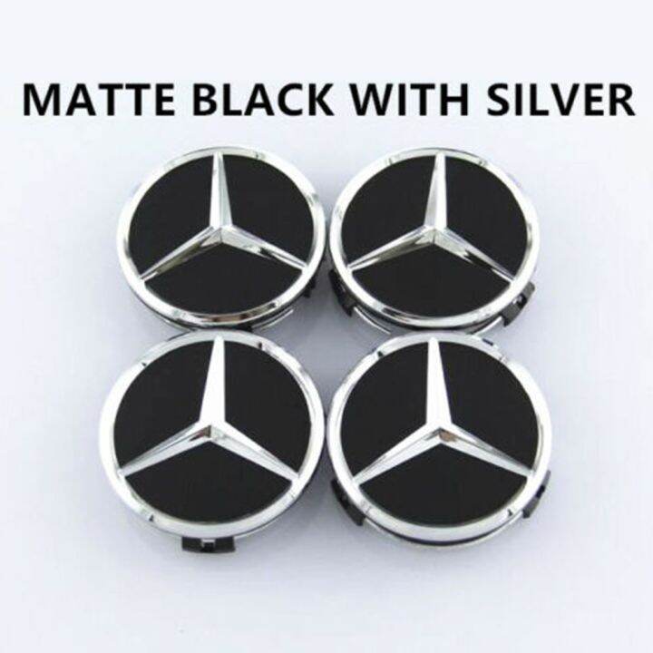 Pcs Wheel Hub Cap Chrome Black Alloy Wheel Hub Centre Caps Emblem