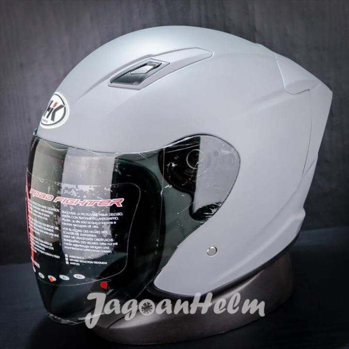 Nhk R N Max Elite Solid Dim Doff Single Visor Helmet Halface