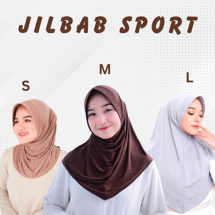 Bergo Sporty Hamidah Premium Hijab Instan Bergo Sport Premium Kerudung