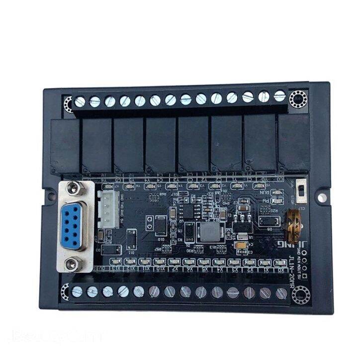 PLC Industrial Control Board FX1N 20MR With Base TTL Cable Relay Output