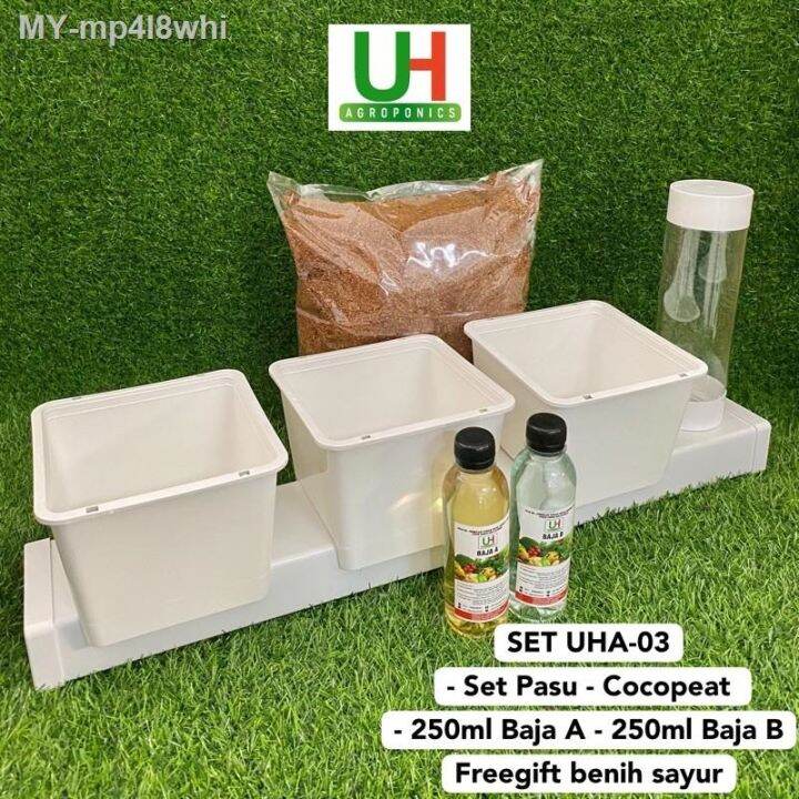 Lauch Promo SET HYDROPONIK UHA 03 HYDROPONIC SET PASU HYDROPONIK Lazada