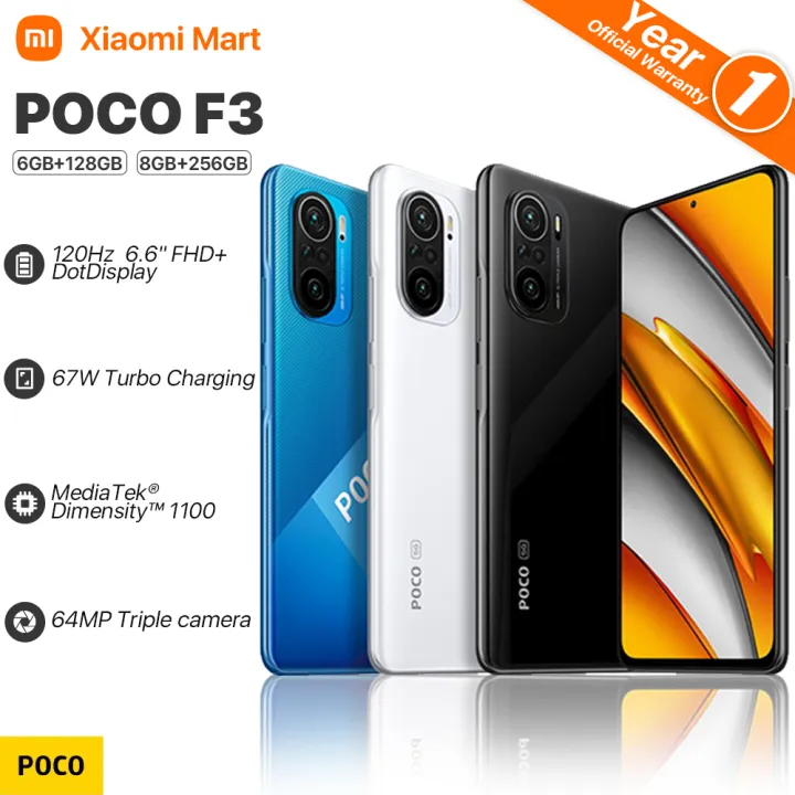 Xiaomi POCO F3 5G Global Version Smartphone Snapdragon 870 Octa Core