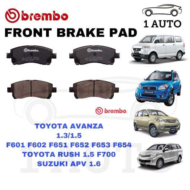 Genuine Brembo Front Brake Pad Toyota Avanza Rush Suzuki