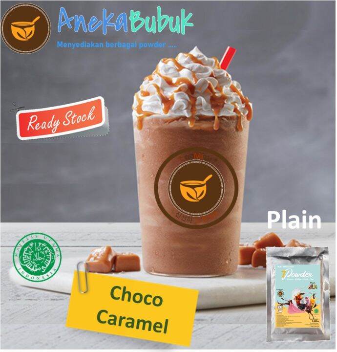 Bubuk Minuman Plain Choco Caramel Kg Serbuk Minuman Coklat Caramel