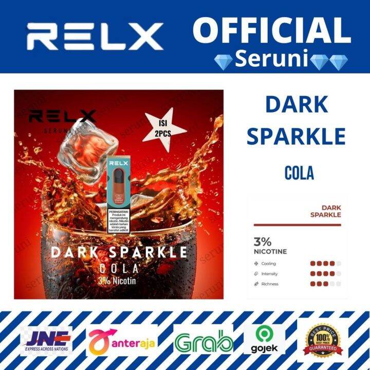 Seruni Relx Infinity Pod Pro Dark Sparkle Cola Pack Isi Pods