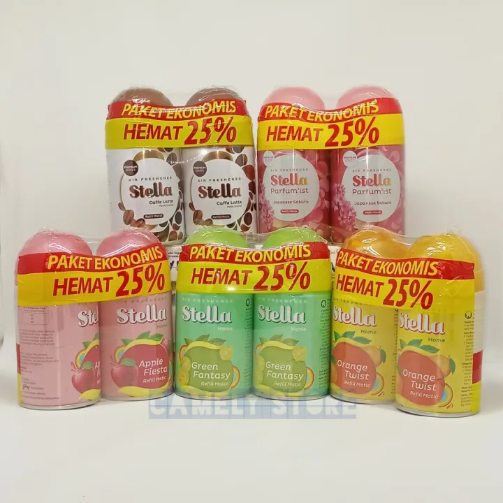 STELLA MATIC REFILL OTOMATIS ISI ULANG PENGHARUM PEWANGI RUANGAN 225 G