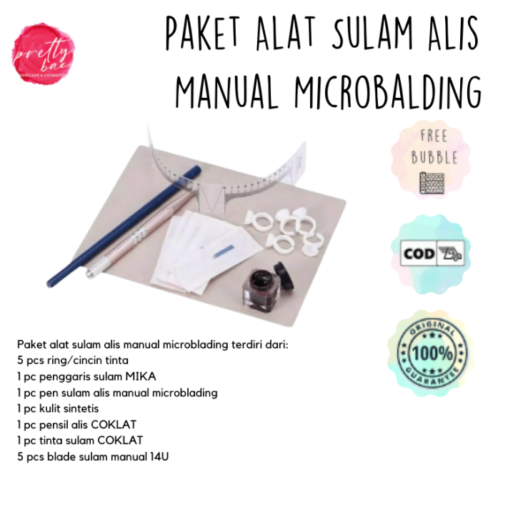 Paket Alat Sulam Alis Manual Microbalding Paket Lengkap Belajar Sulam