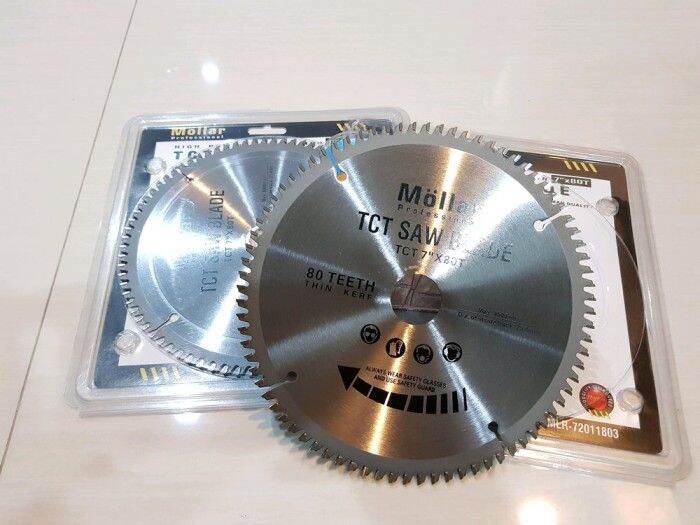 Mata Gergaji Mitre Saw 7 80T Mollar TCT Aluminium Circular Saw Blade