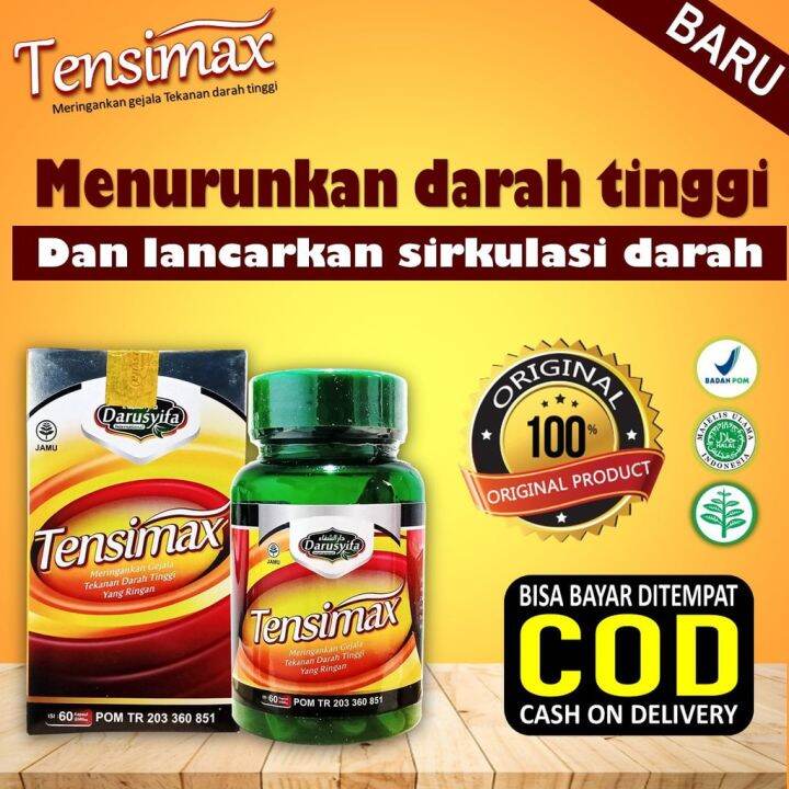 Tensimax Obat Herbal Tensi Darah Tinggi Hipertensi Dan Kolesterol Asli