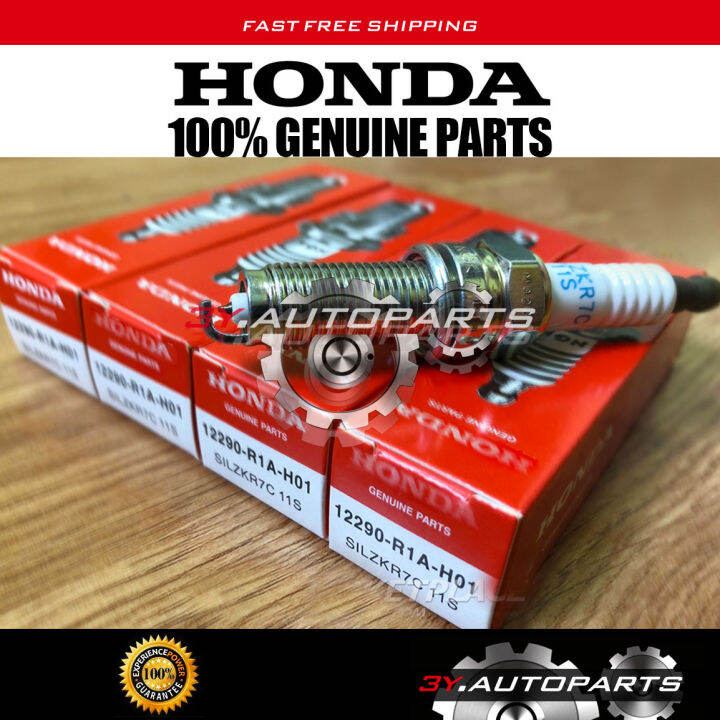 NEW GENUINE HONDA IRIDIUM SPARK PLUG 12290 R1A H01 4pcs NGK SILZKR7C