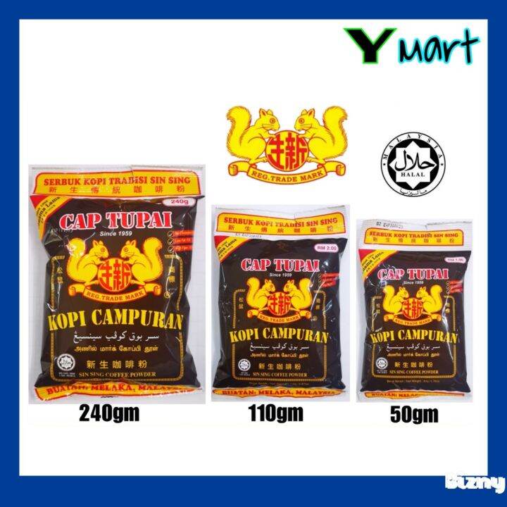 Ymart Cap Tupai Serbuk Kopi Campuran Sin Sing Coffee Powder Gm Gm