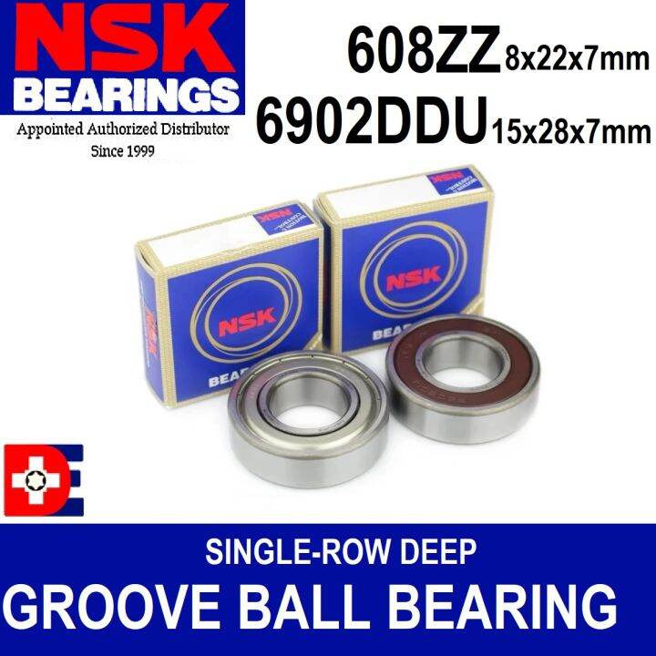 Nsk Japan Single Row Deep Groove Ball Bearing Zz Ll Ddu Lazada