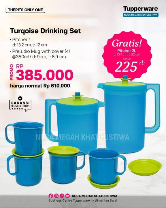 Tupperware Preludio Pitcher Mug Lazada