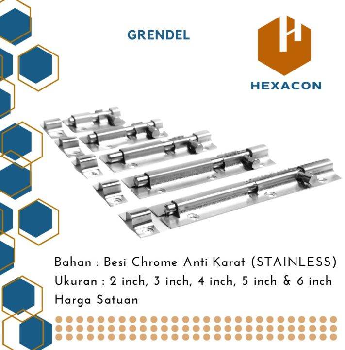 Grendel Pintu Slot Selot Jendela Kunci Kamar Stainless Steel Lazada