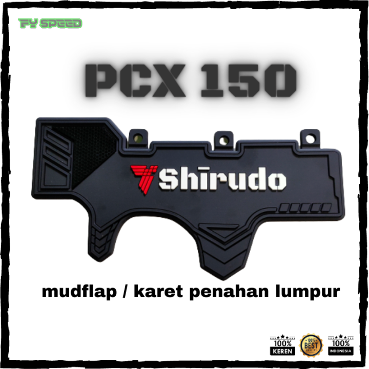 Mudflap Pcx 150 Karet Kolong Pcx 150 Karpet Lumpur Pcx 150 Lazada