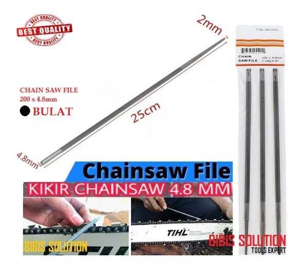 Kikir Chain Saw Kikir Asah Rantai Senso Mesin Gergaji Potong Kayu